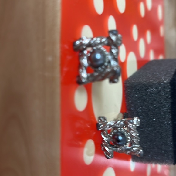 2 sets cufflinks- sterling silver-other set-vintage w/freshwater pearl - Picture 4 of 4